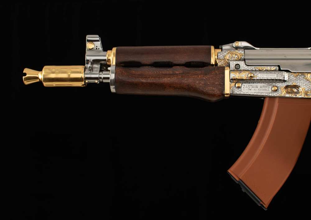 Zastava ZPAP92 7.62x39mm – 2022, ENGRAVED, GOLD PLATED, 3 MAGS, BOX-img-9