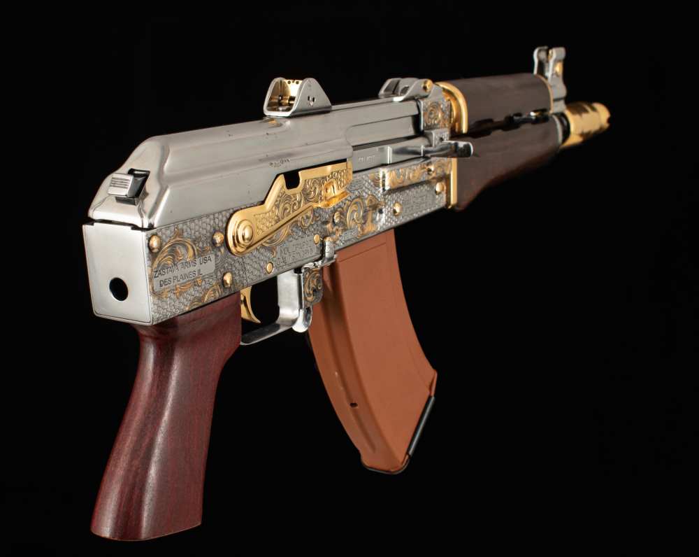 Zastava ZPAP92 7.62x39mm – 2022, ENGRAVED, GOLD PLATED, 3 MAGS, BOX-img-4