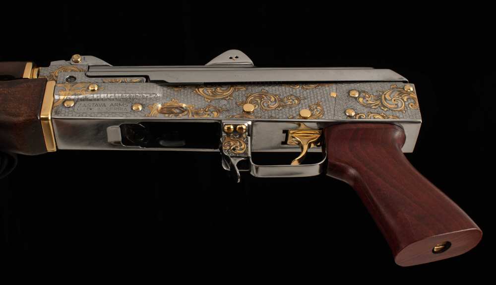Zastava ZPAP92 7.62x39mm – 2022, ENGRAVED, GOLD PLATED, 3 MAGS, BOX-img-14
