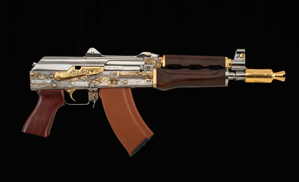 Zastava ZPAP92 7.62x39mm – 2022, ENGRAVED, GOLD PLATED, 3 MAGS, BOX-img-3