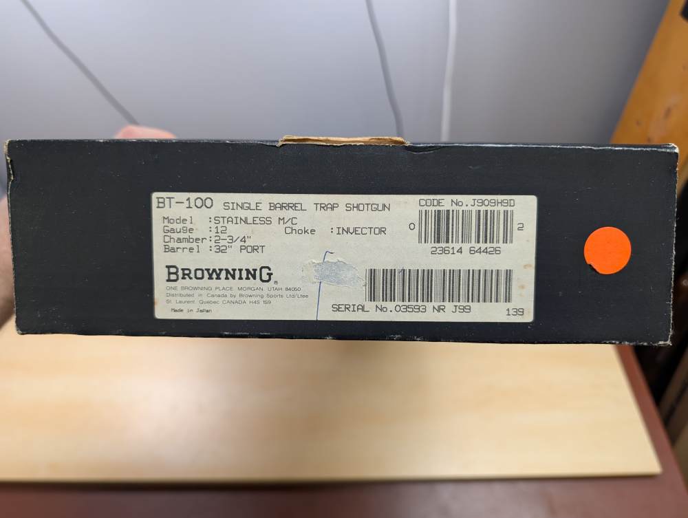 Browning BT-100 12Ga Stainless Trap Gun 32" Ported Barrel w/ Box BT100-img-30