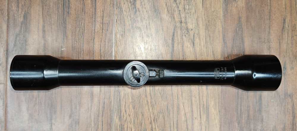 Carl Zeiss Jena Zielvier Aluminum Sniper Scope K98 Center Post Reticle-img-0