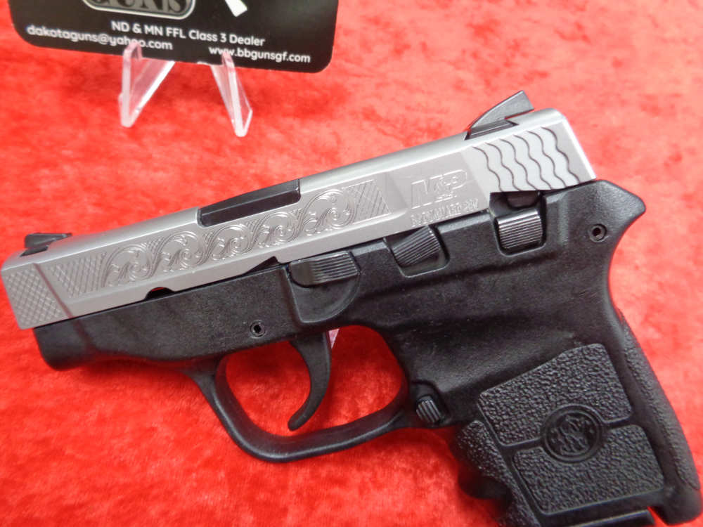 S&W M&P BODYGUARD 380 ACP Engraved Stainless Compact Carry Semi Auto TRADE-img-4