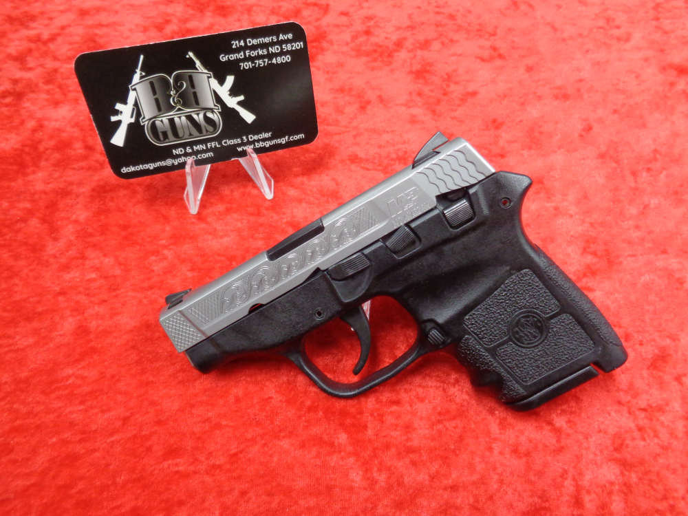 S&W M&P BODYGUARD 380 ACP Engraved Stainless Compact Carry Semi Auto TRADE-img-1