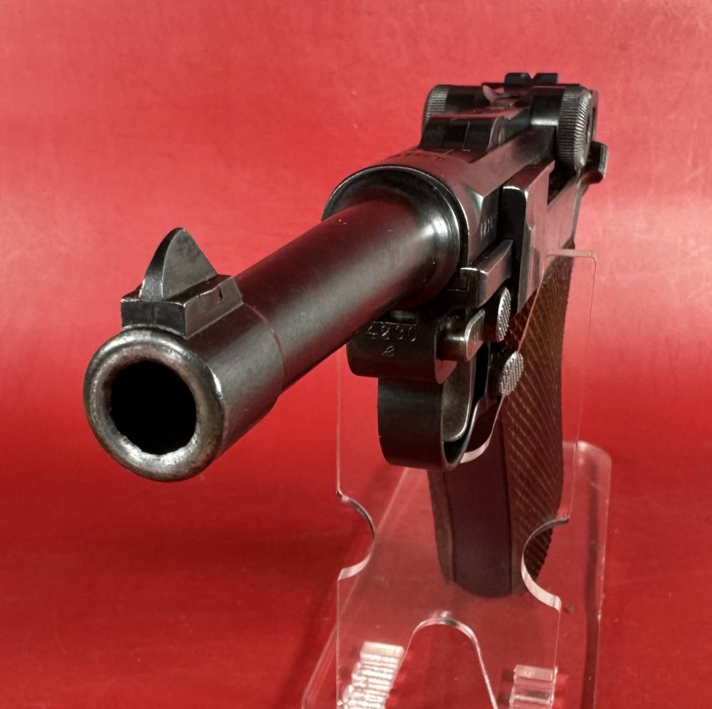 WWI 1916 DWM Luger P08 9mm Luger. All matching. Holster. 2 mags. Excellent-img-3