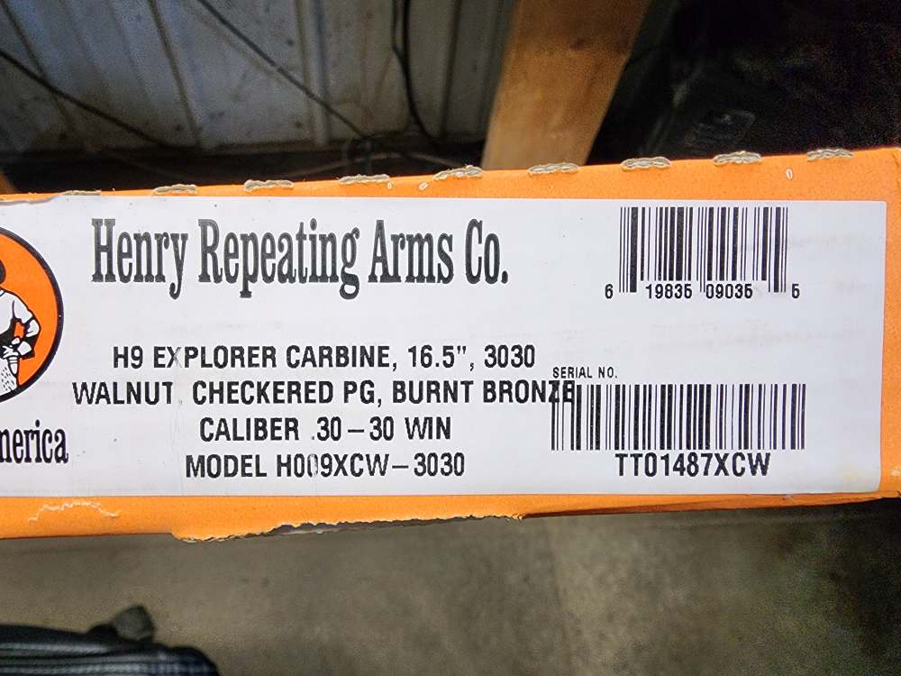 PICS! NEW HENRY EXPLORER CARBINE SIDE GATE .30-30 WINCHESTER 16.5" THREADED-img-1