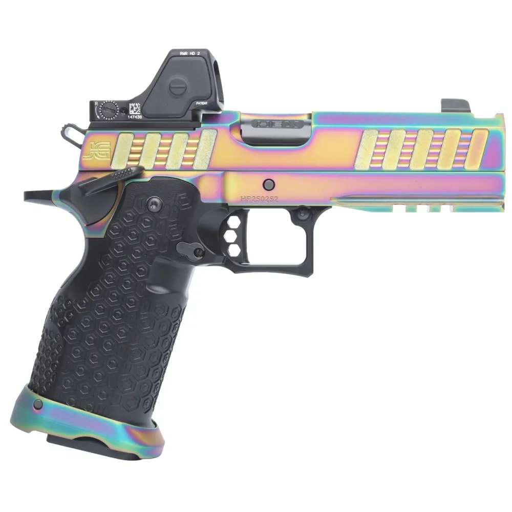 Jacob Grey Hex Pro - 4.6" Chunk Ported Barrel (9mm) RMR HD - Chameleon PVD-img-1