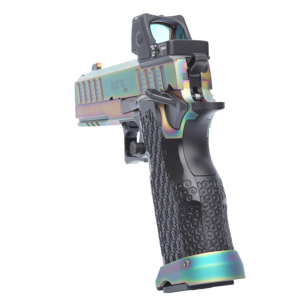 Jacob Grey Hex Pro - 4.6" Chunk Ported Barrel (9mm) RMR HD - Chameleon PVD-img-3