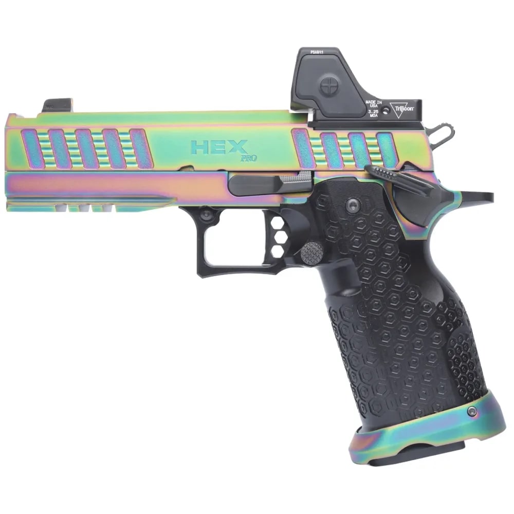 Jacob Grey Hex Pro - 4.6" Chunk Ported Barrel (9mm) RMR HD - Chameleon PVD-img-0
