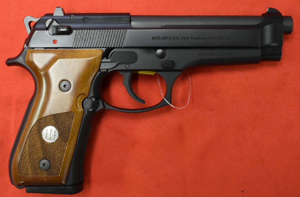  Beretta 92FS Trident 9mm Wood Grips 2 Magazines Factory Box-img-4