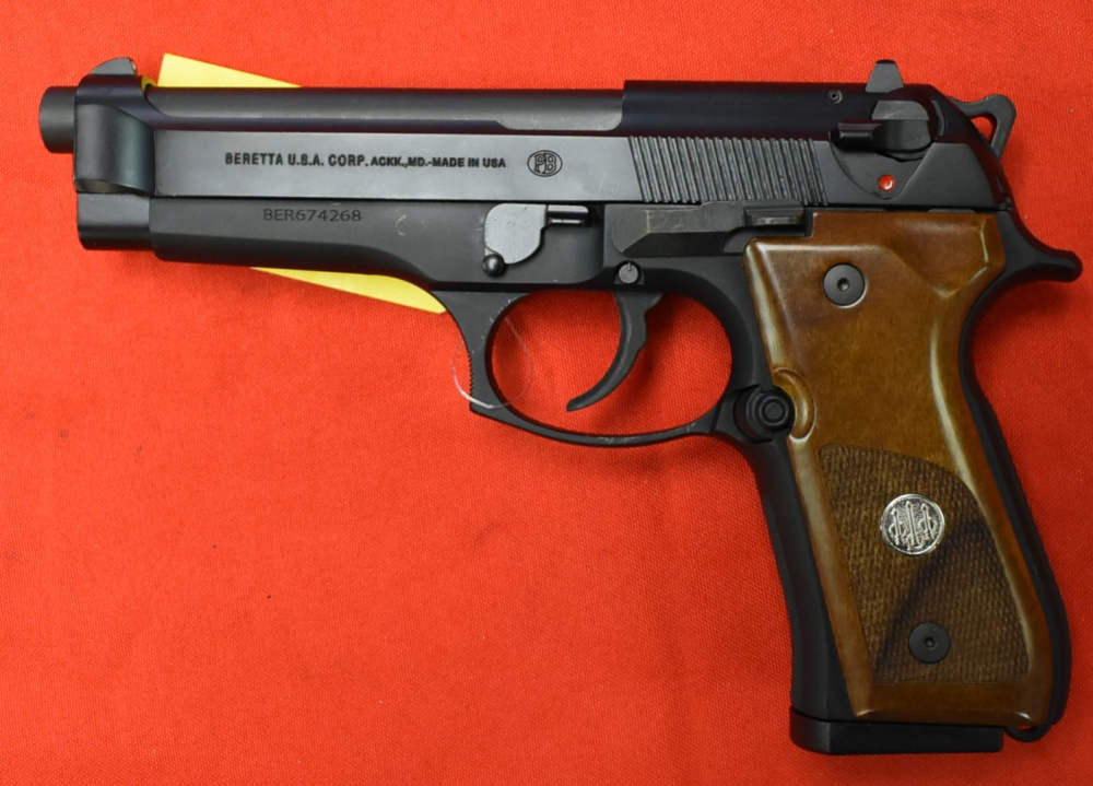 Beretta 92FS Trident 9mm Wood Grips 2 Magazines Factory Box-img-3