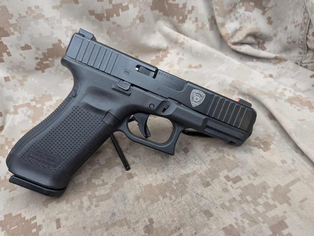 Glock 45 Gen5 9MM Police Trade In USED G45 Gladstone, MO Dept Marked-img-3