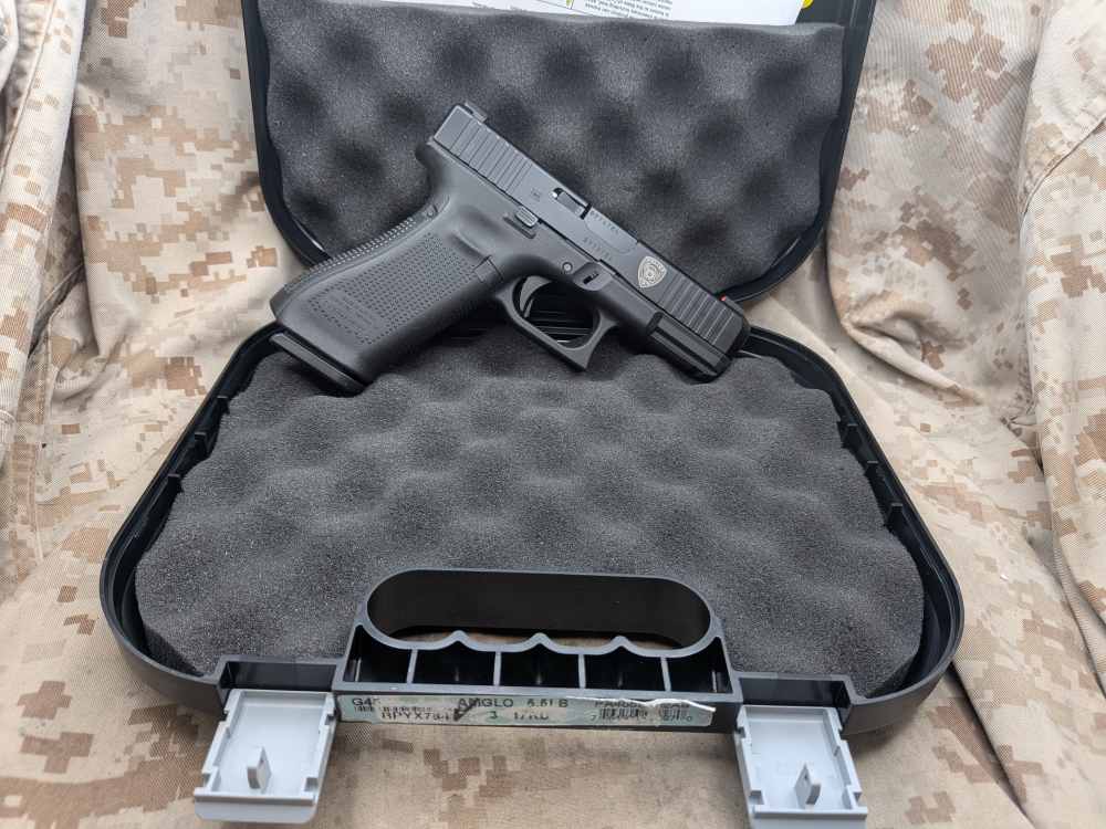 Glock 45 Gen5 9MM Police Trade In USED G45 Gladstone, MO Dept Marked-img-1