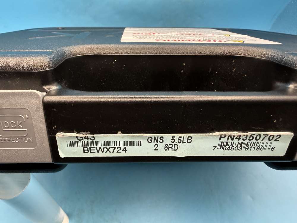 Glock 43 9mm Slimline Subcompact G43 Police Trade In GNS-img-2