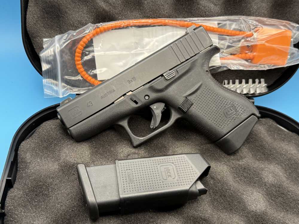 Glock 43 9mm Slimline Subcompact G43 Police Trade In GNS-img-0