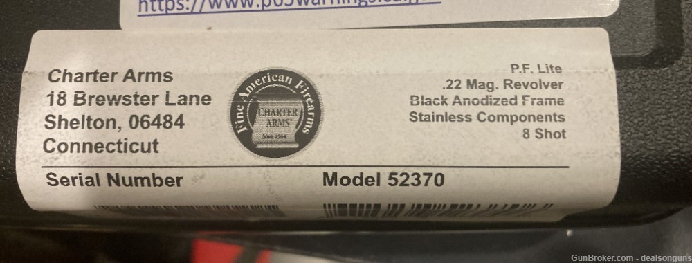 Charter Arms 22 WMR 22mag Pathfinder Lite #52370  8 shot New(no card fees)-img-4