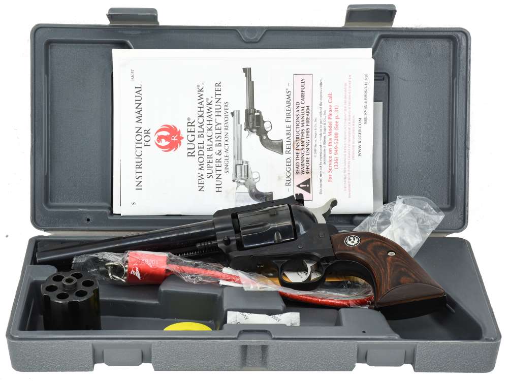 Excellent Ruger New Model Blackhawk Convertible Revolver .357mag-9mm 6-1/2”-img-4