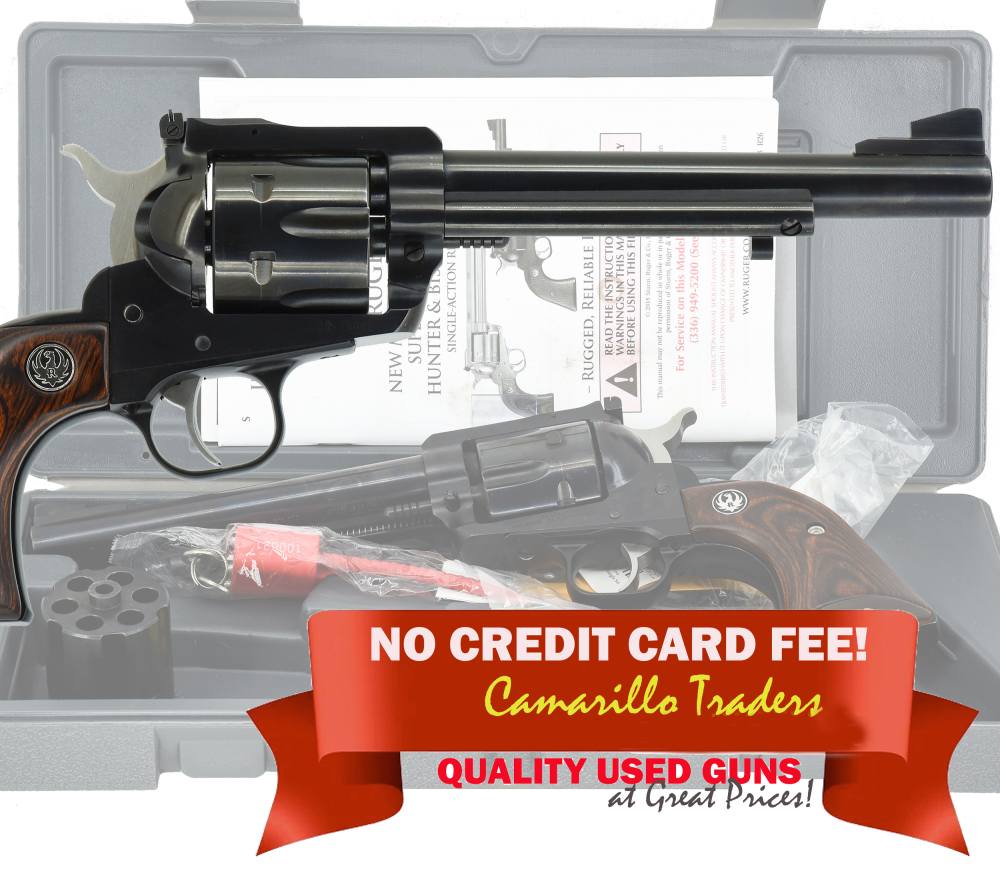 Excellent Ruger New Model Blackhawk Convertible Revolver .357mag-9mm 6-1/2”-img-0