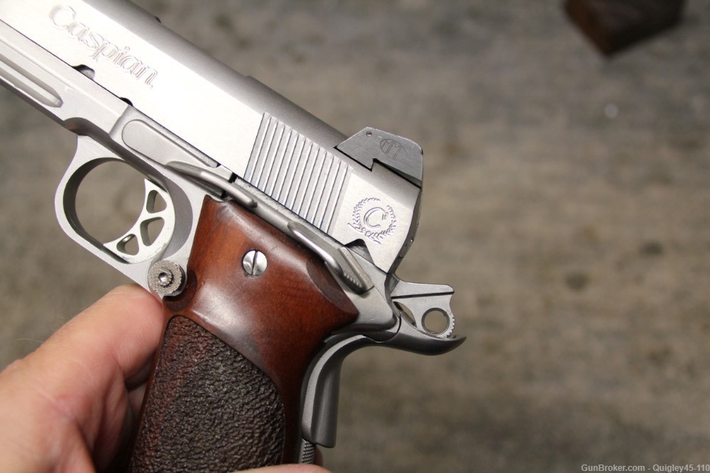 Caspian Clark Mojo 1911 45 ACP Comp Race Gun Stainless Custom -img-12