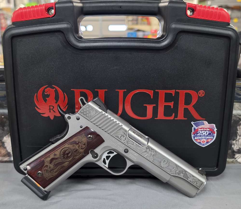 Ruger SR1911 250TH Anniversary 45ACP 5" 8RD 16707 Liberty Engraved NOCCFEE!-img-1
