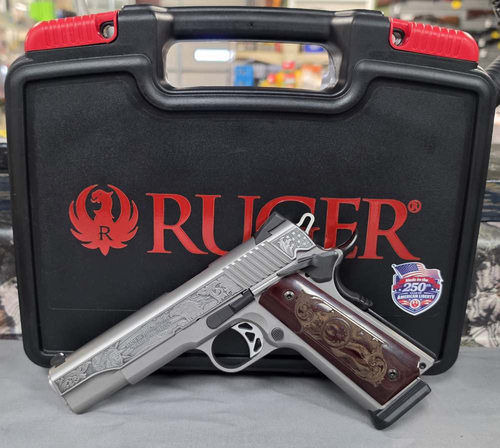 Ruger SR1911 250TH Anniversary 45ACP 5" 8RD 16707 Liberty Engraved NOCCFEE!-img-0