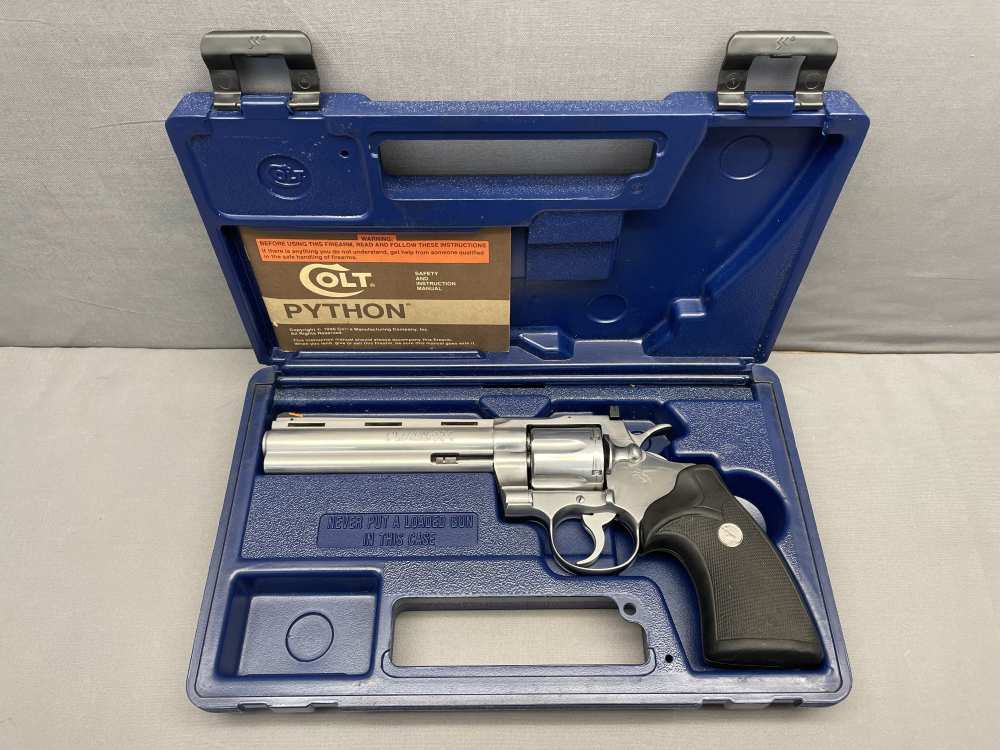 1993 Colt Python .357 MAG | 6" Ribbed Barrel | Nice with Box & Manual!-img-0