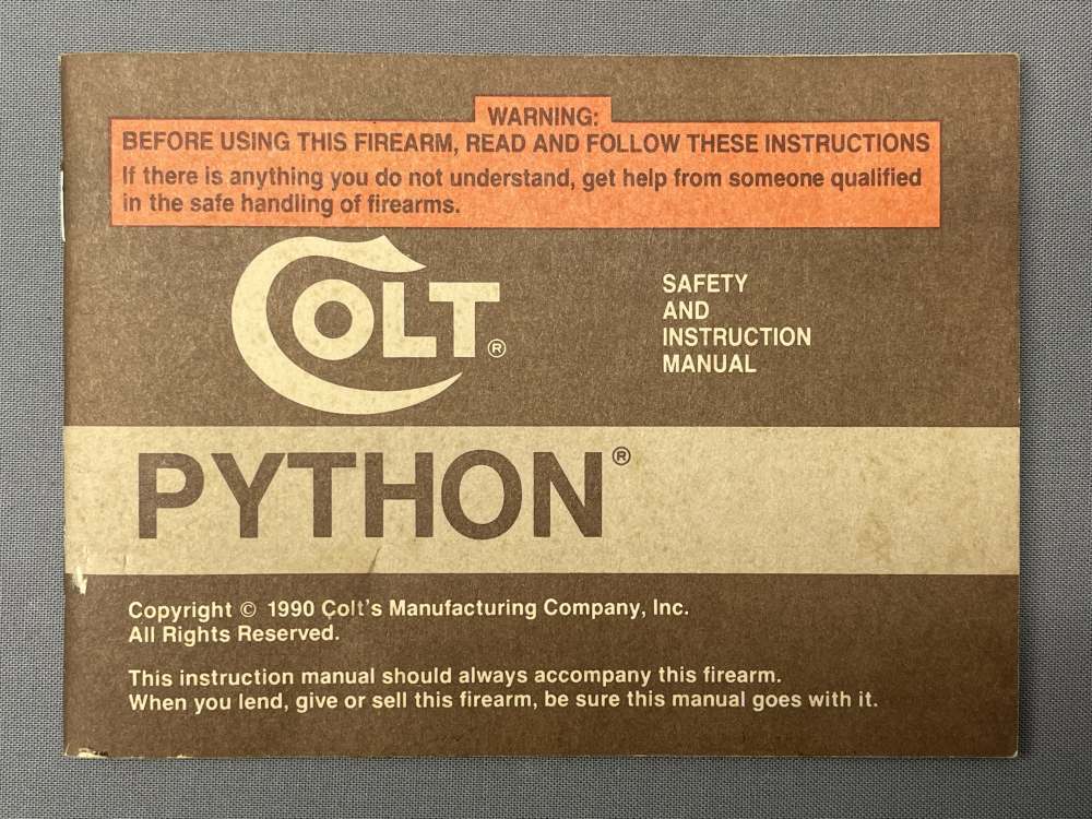 1993 Colt Python .357 MAG | 6" Ribbed Barrel | Nice with Box & Manual!-img-48