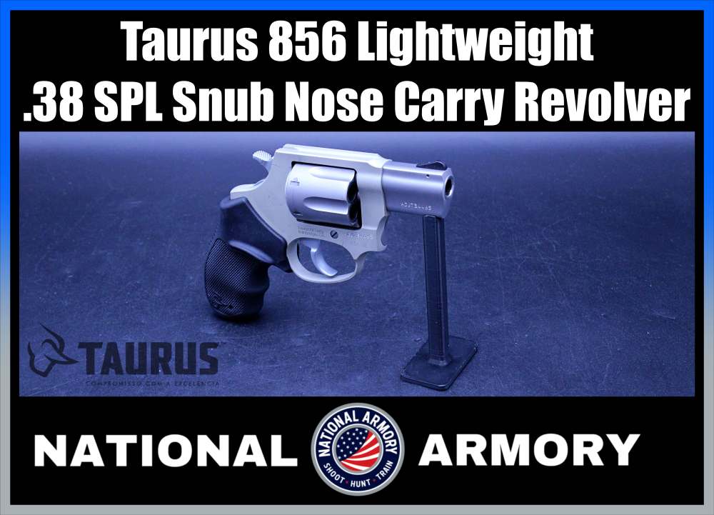 Taurus 856 Lightweight .38 SPL 2" BBL Snub Nose Carry Revolver-img-0