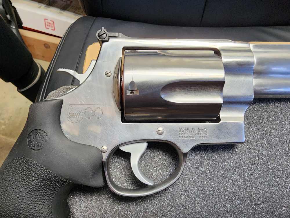 PICS! NEW SMITH & WESSON SW500 REVOLVER 500SW MAGNUM 8.38" STAINLESS MAG SS-img-6
