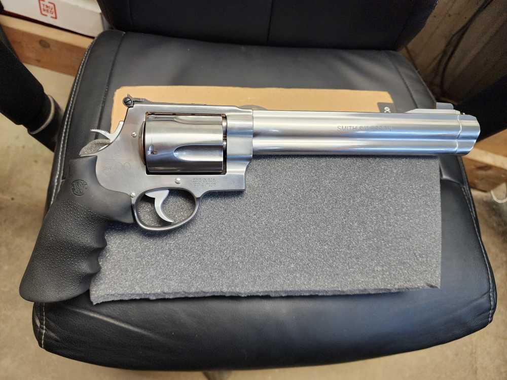 PICS! NEW SMITH & WESSON SW500 REVOLVER 500SW MAGNUM 8.38" STAINLESS MAG SS-img-4