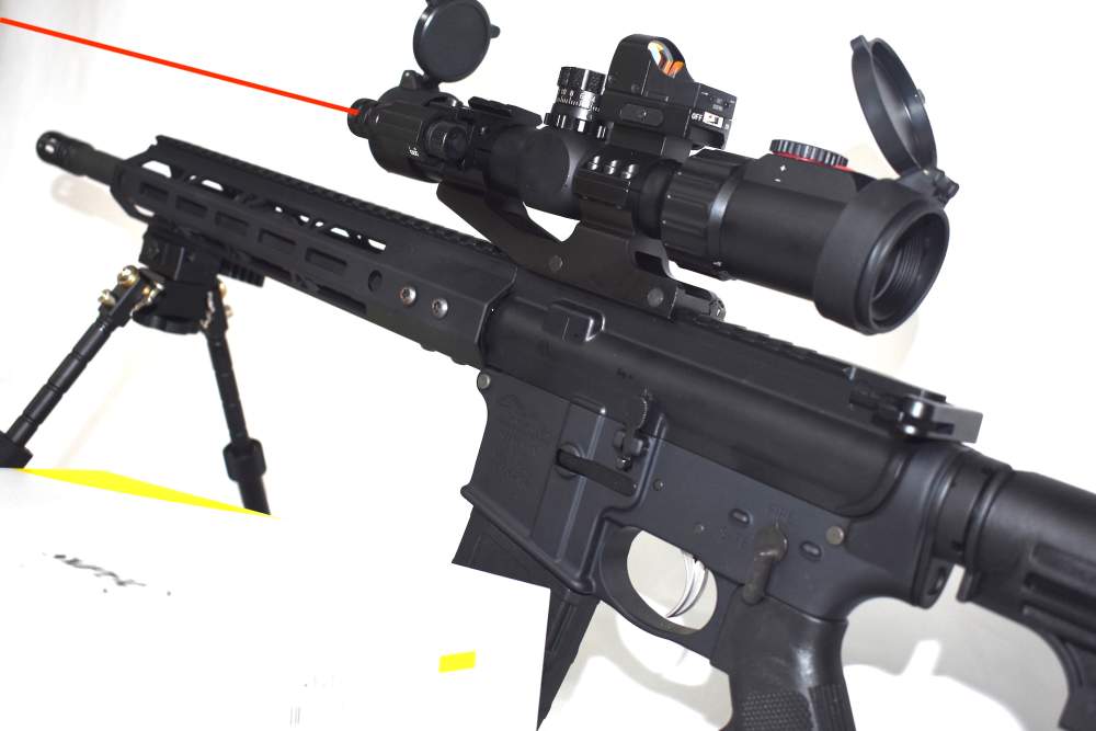 Sniper ST1-4X28 AR Tactical Rifle Scope Combo Red/Green Illuminated Reticle-img-2