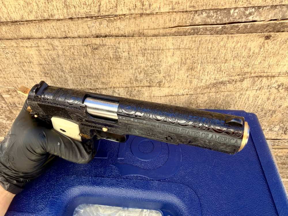 Colt Govt Model “250th Anniversary” USA Polished Blued & 24k Gold -img-21