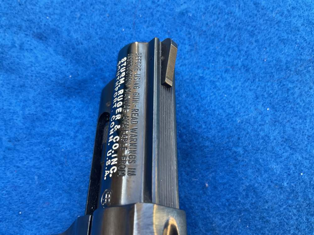vintage RUGER 9mm SPEED SIX revolver rare 2.75 blued pistol 9 1981 gun -img-33