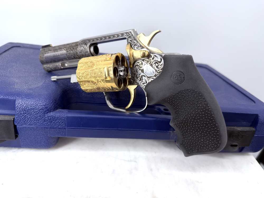 Colt King Cobra High Polished Stainless Steel & 24k Gold 3” barrel-img-9