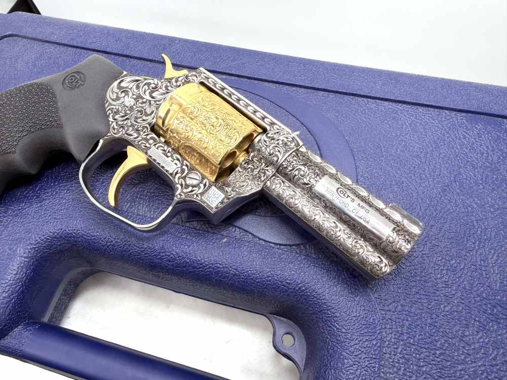 Colt King Cobra High Polished Stainless Steel & 24k Gold 3” barrel-img-4