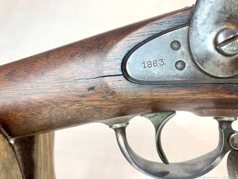 Norwich Model 1861 Rifle-Musket w/Sling and New Jersey Markings-img-5