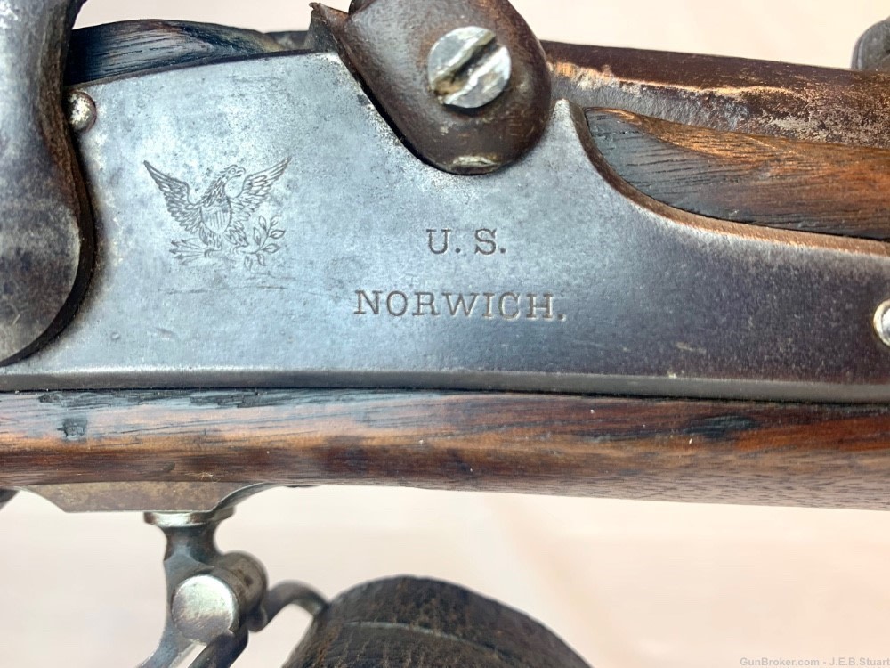 Norwich Model 1861 Rifle-Musket w/Sling and New Jersey Markings-img-2