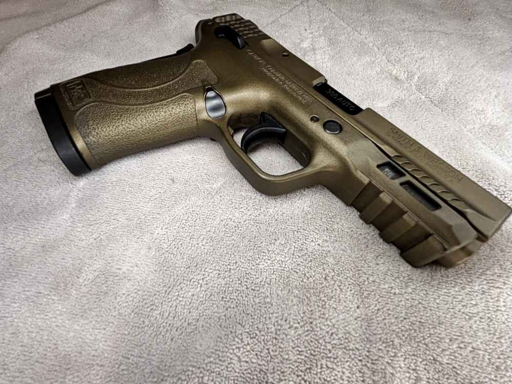 Smith & Wesson M&P380 Shield EZ  Burnt Bronze Cerakote finish -img-13
