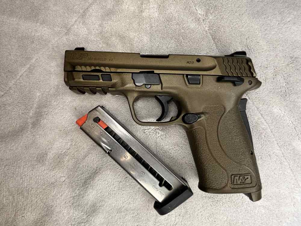 Smith & Wesson M&P380 Shield EZ  Burnt Bronze Cerakote finish -img-9