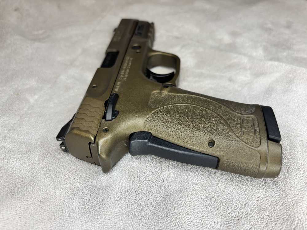 Smith & Wesson M&P380 Shield EZ  Burnt Bronze Cerakote finish -img-14