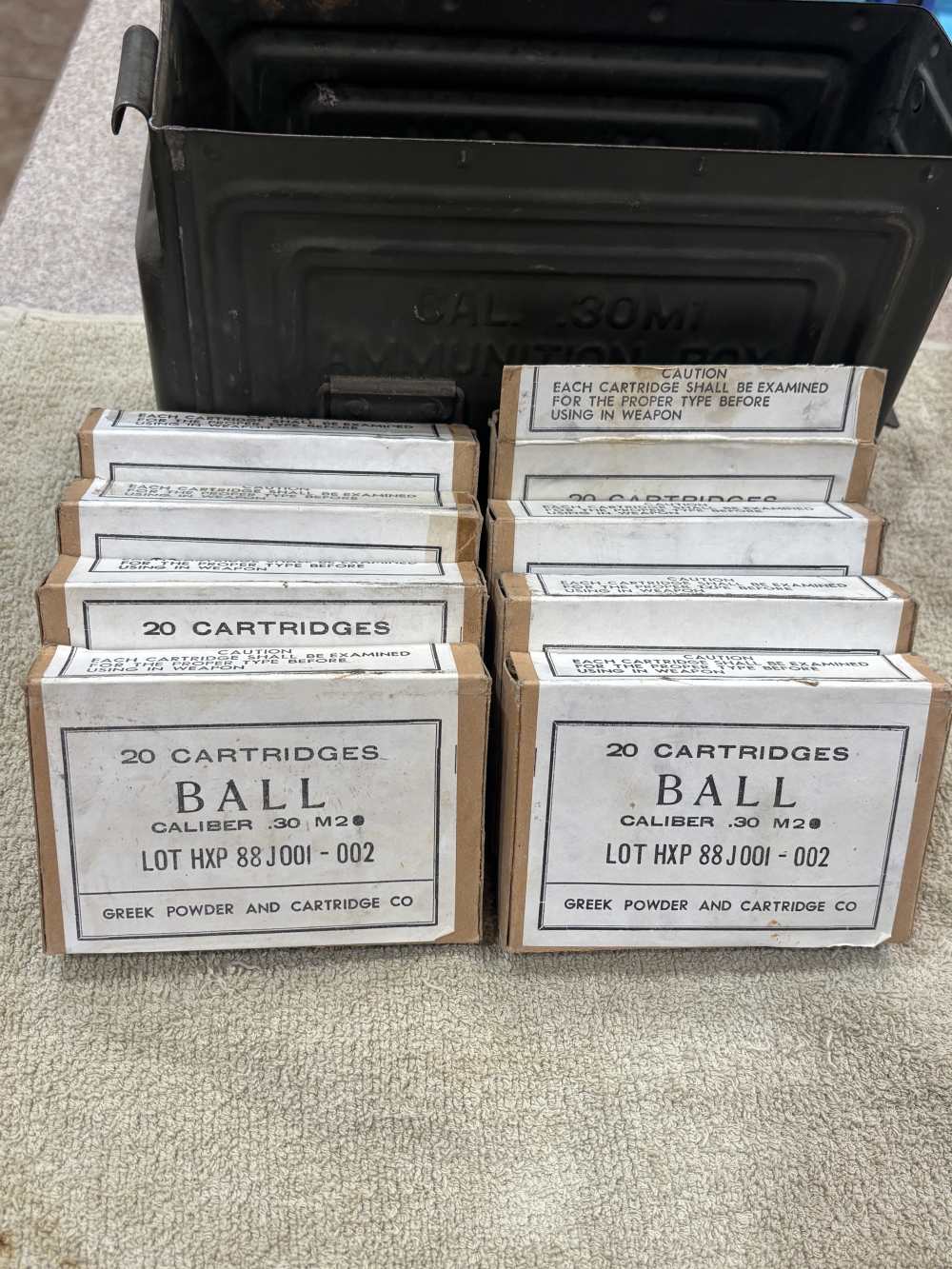 Greek HXP 30-06 146 Rounds + 12 Primed Brass Cases-img-1