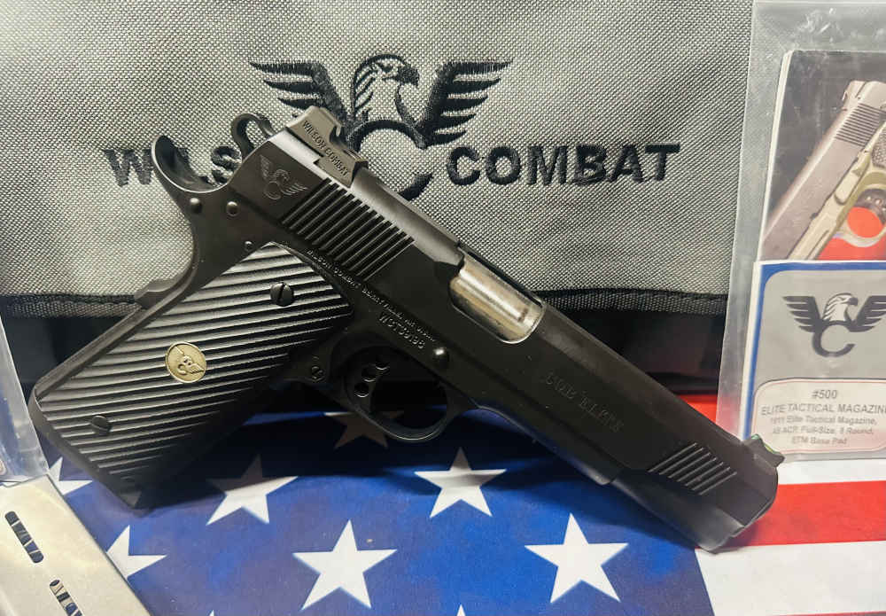 Exceptional Wilson Combat CQB Elite 45 Auto w Case + 3 Mags -img-1