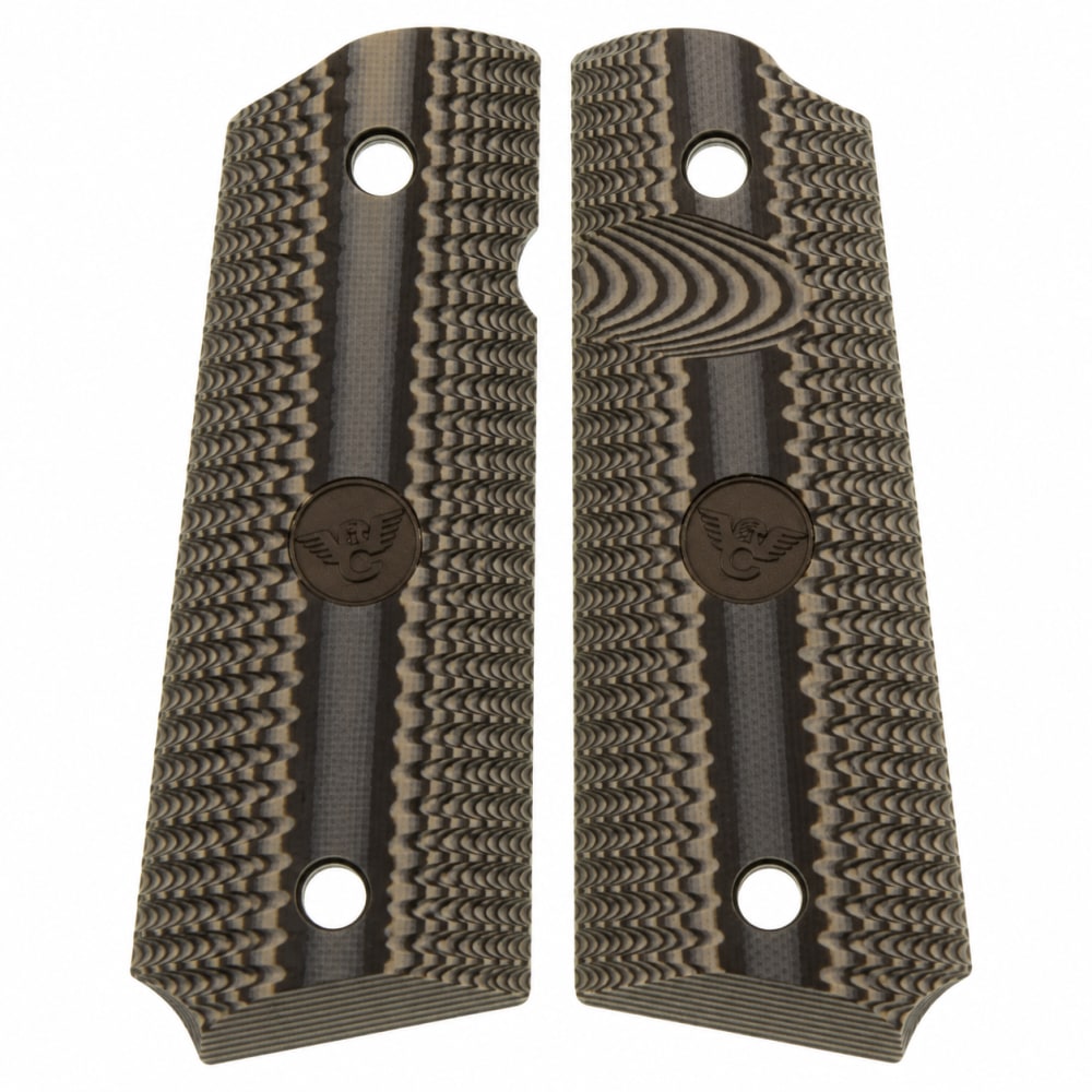 Wilson Combat 1911 Full Size Eagle Claw G10 Grips Gray/Black 988-FS-BB-GB-img-0