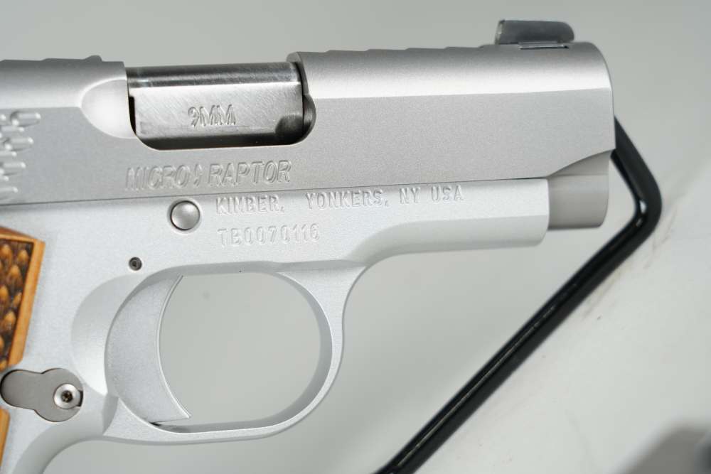 Kimber Micro 9 Raptor 9mm with wood grips 1 mag-img-14