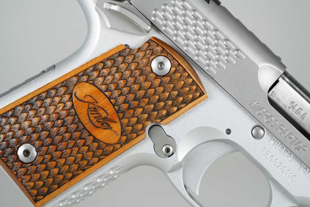 Kimber Micro 9 Raptor 9mm with wood grips 1 mag-img-20