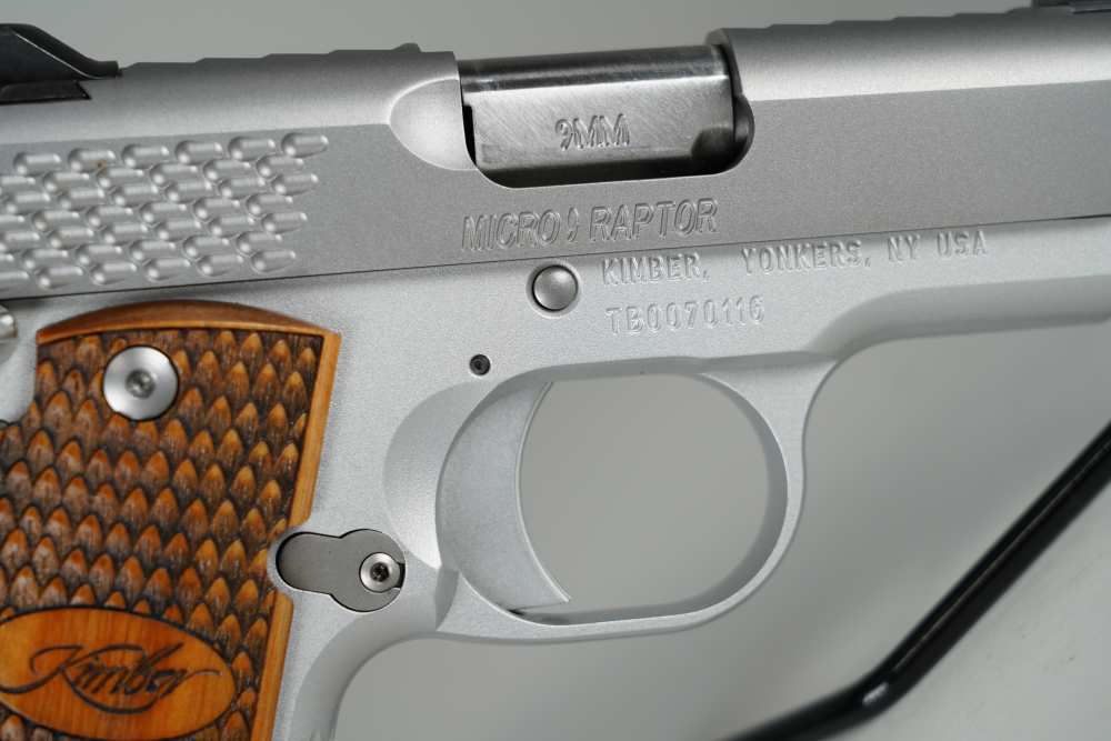 Kimber Micro 9 Raptor 9mm with wood grips 1 mag-img-13