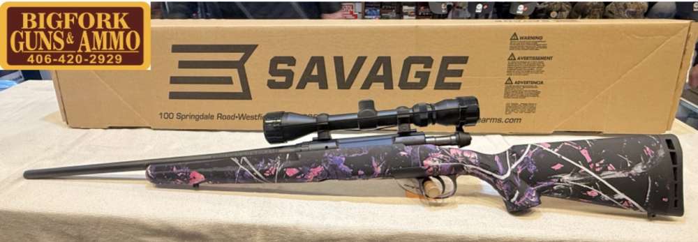 Savage Arms Axis XP Youth 7mm-08 Remington Blue/Black Rifle with 3-9x40 Sco-img-0