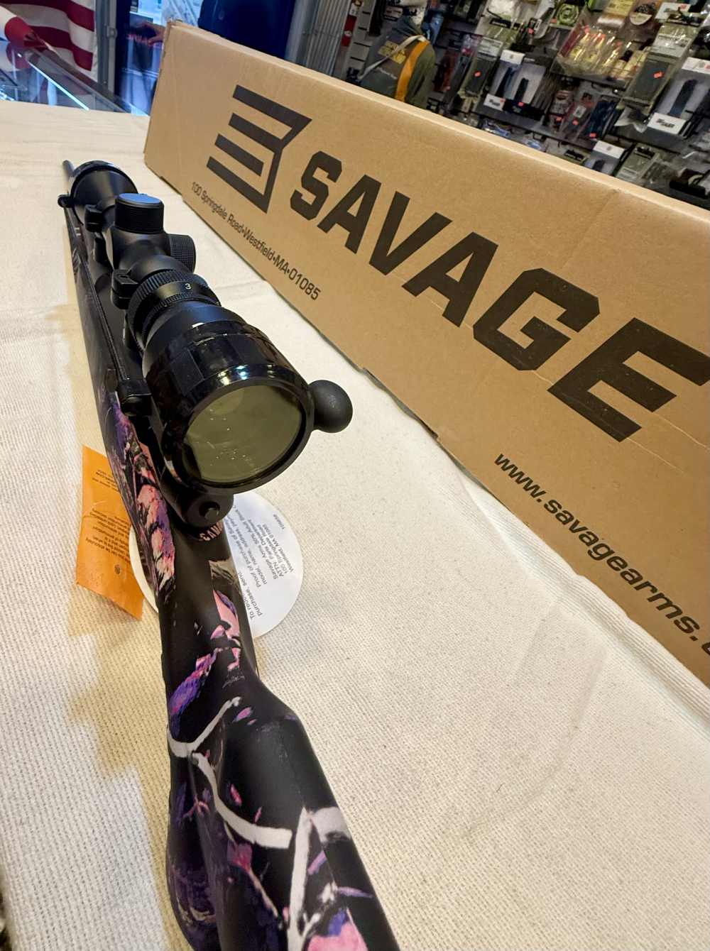 Savage Arms Axis XP Youth 7mm-08 Remington Blue/Black Rifle with 3-9x40 Sco-img-3