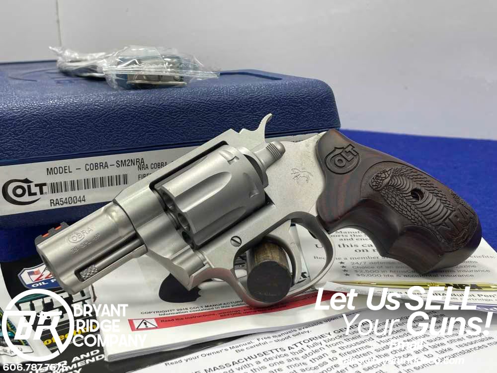 Colt Cobra .38 Spl +P 2" Stainless *DESIRABLE LIMITED NRA SPECIAL EDITION*-img-0