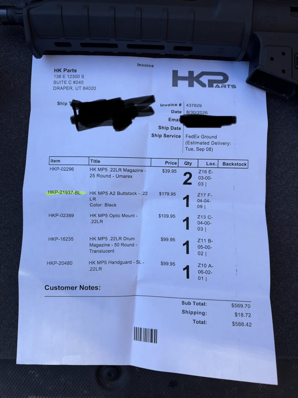 HK mp5 22lr Pistol with Extras-img-7